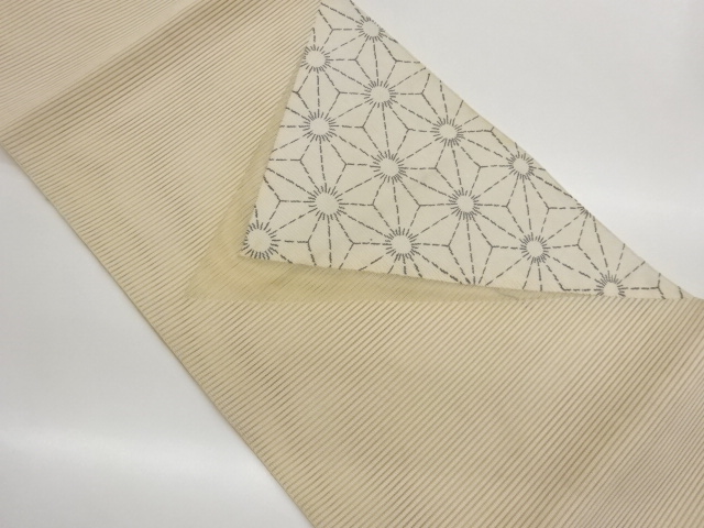 JAPANESE NAGOYA OBI FOR SUMMER / WOVEN ASANOHA